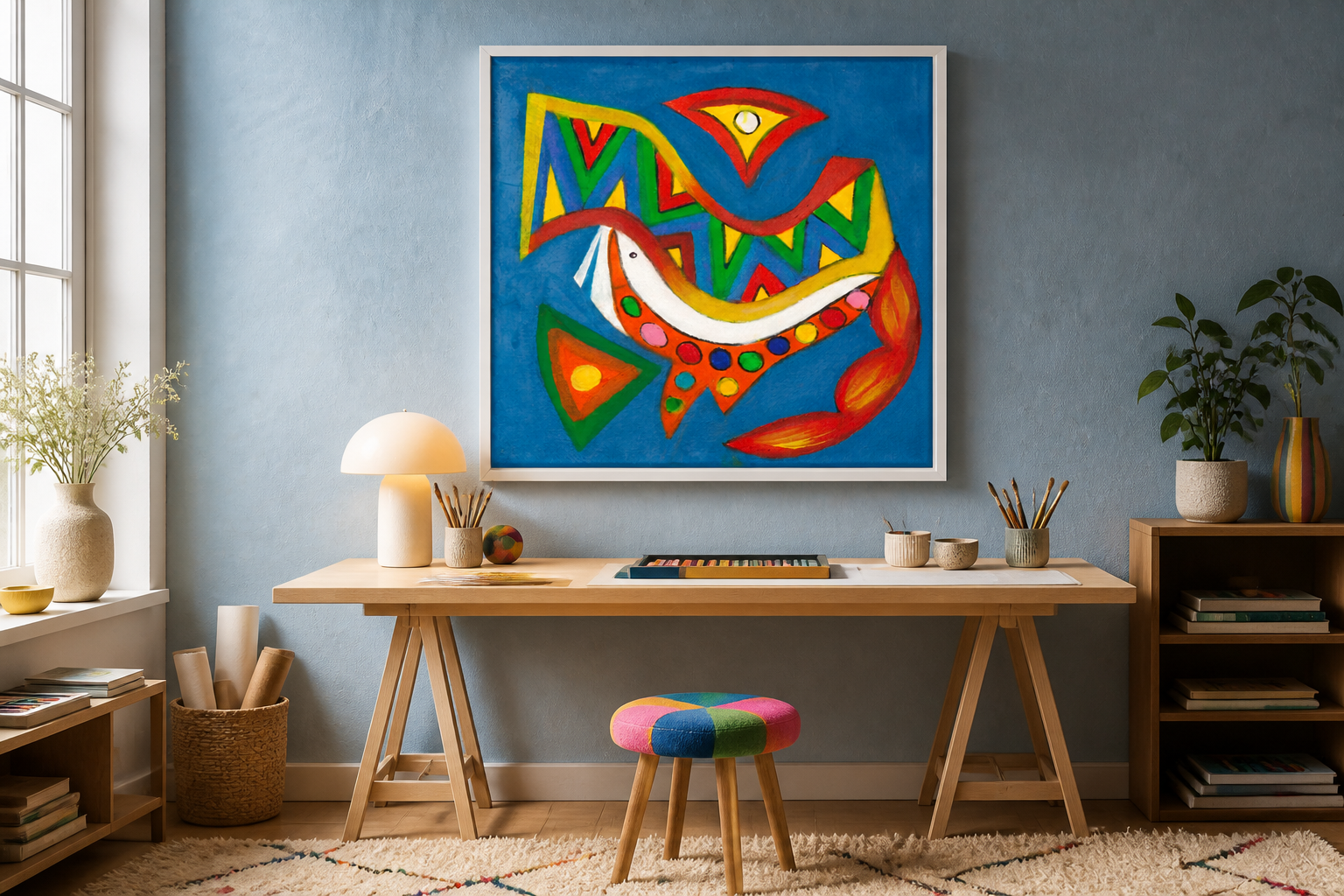 Codex artwork 4, framed in white